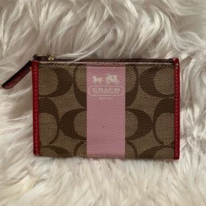 Coach keychain card holder